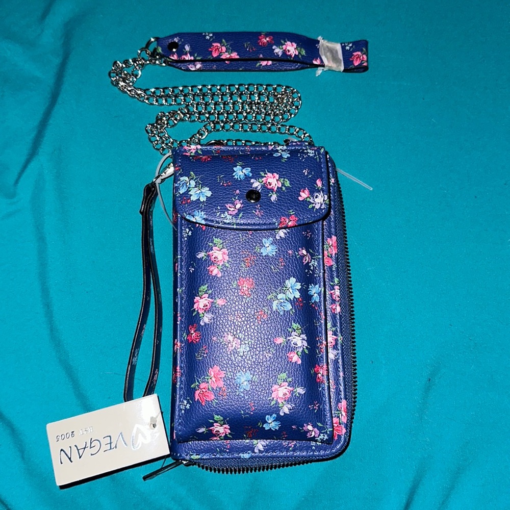 Zip around wristlet/crossbody
